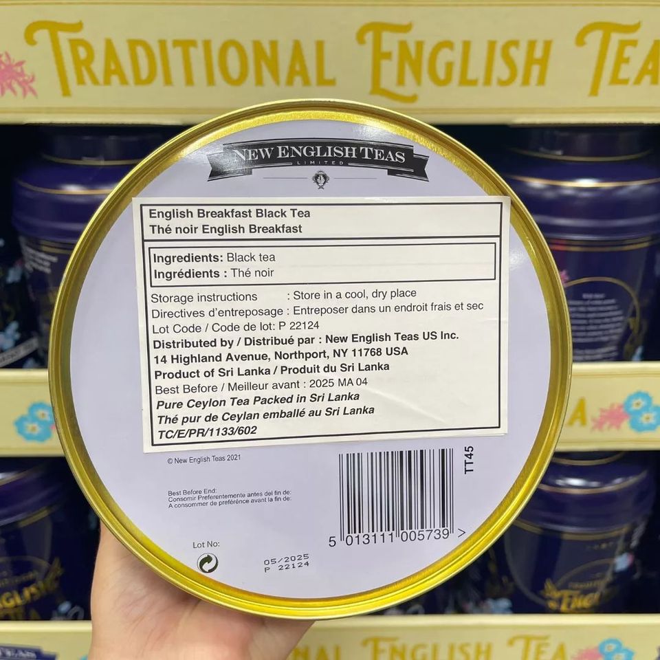 🇨🇦New English Tea Breakfast Tea 復古鐵罐錫蘭紅茶包240包