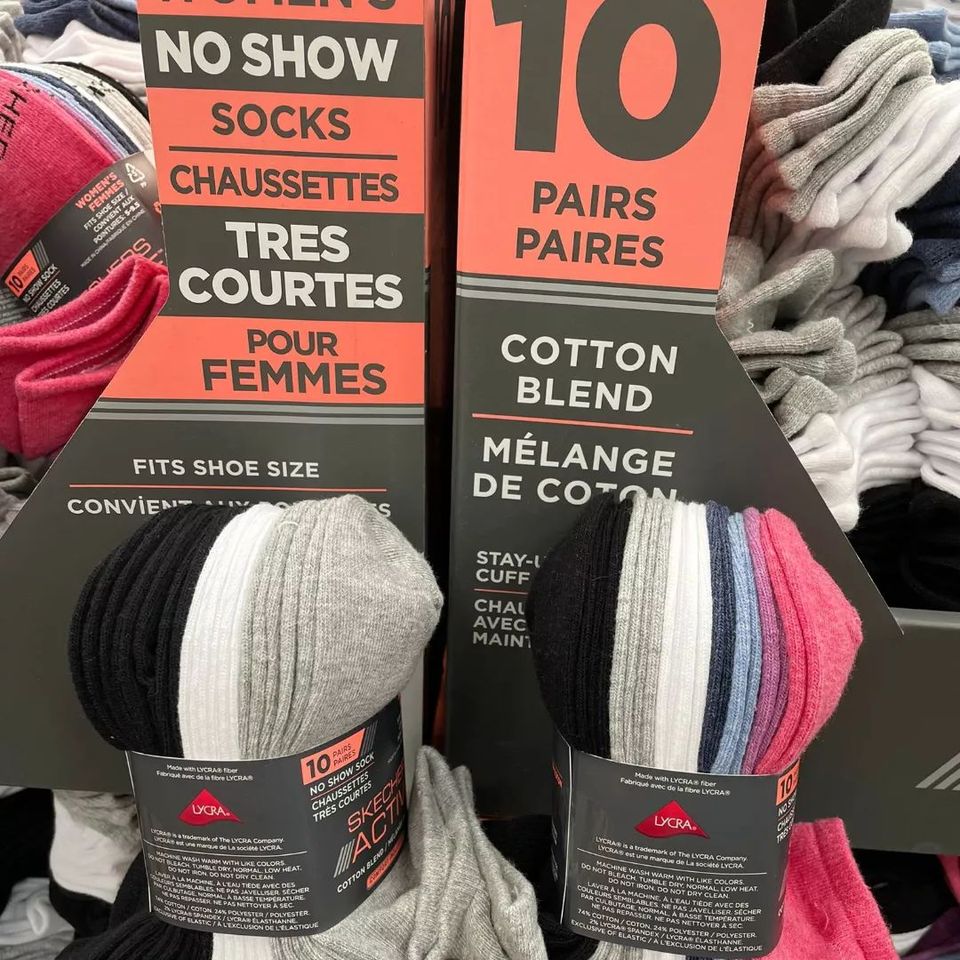 🇨🇦 Skechers no show sock 🧦        女裝防滑船襪（10對裝）