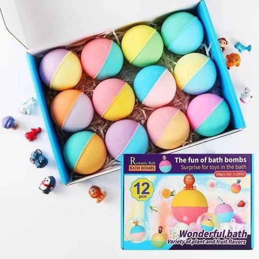 A5805 - 超可愛精油動物蛋浴球套裝 (一盒12粒)