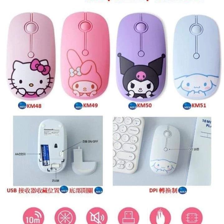 Sanrio 正版授權無線滑鼠