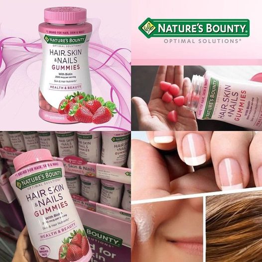 Nature’s Bounty亮髮美肌草莓軟糖(220粒)