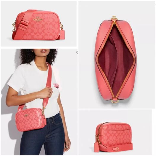 🇨🇦Coach Jamie Camera Bag In Blocked  Signature Canvas🛒👏